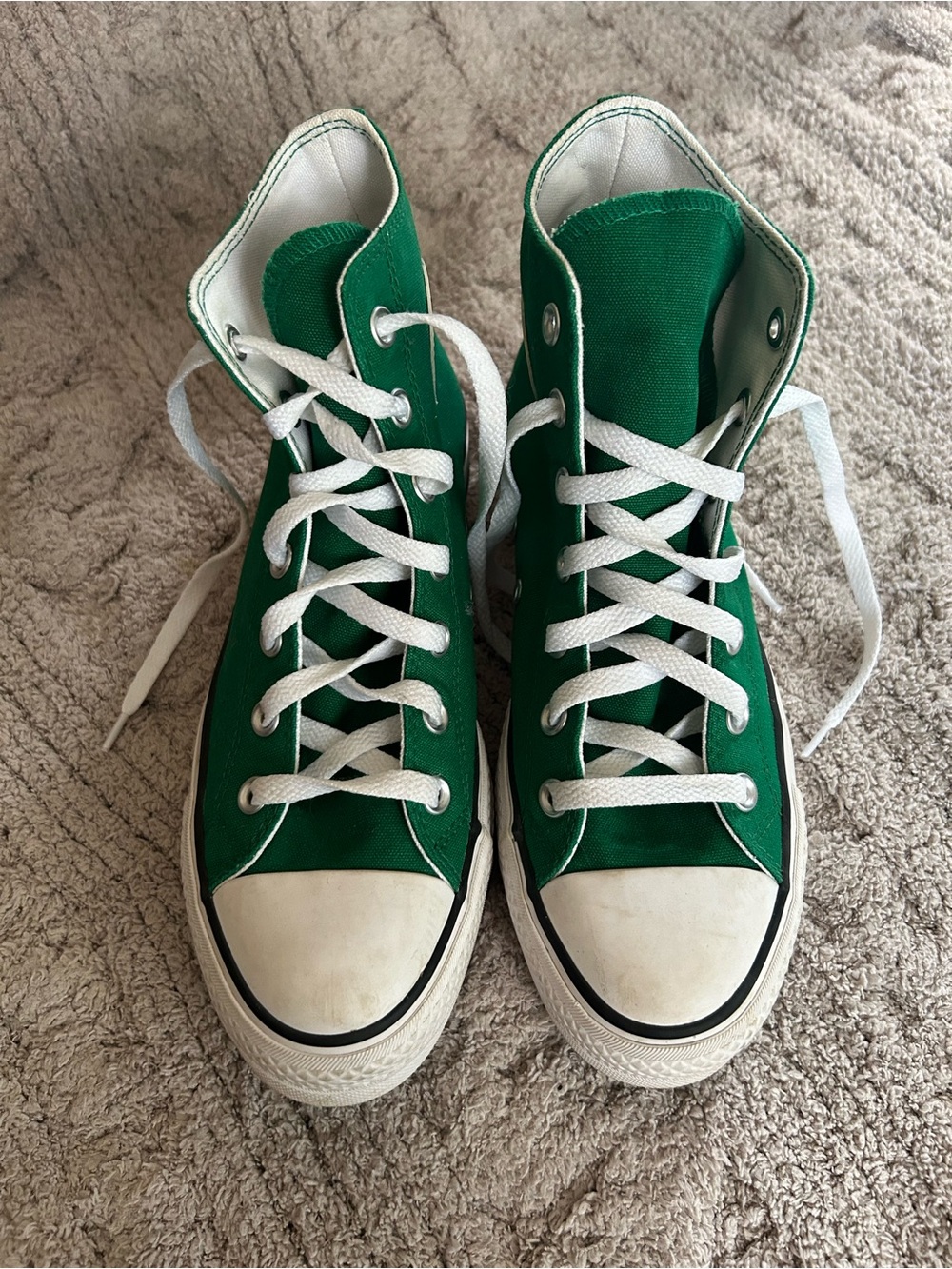 Converse Chuck Taylor All Star Lift Platform High Top Green Sneakers Women’s 8 - Picture 2 of 7